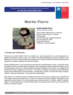 5.- Guía didáctica “ Martín Fierro” - Normandie
