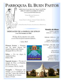 PARROQUIA EL BUEN PASTOR - Good Shepherd Parish