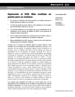 Esperando al ECB: Más medidas en puerta pero no mañana
