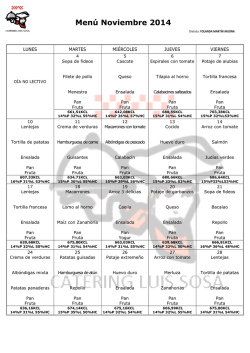 Noviembre 2014 - comedor