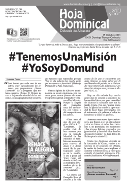 #TenemosUnaMisión #YoSoyDomund - Diócesis de Albacete