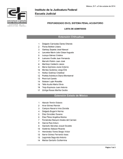 Lista de aceptados - Instituto de la Judicatura Federal