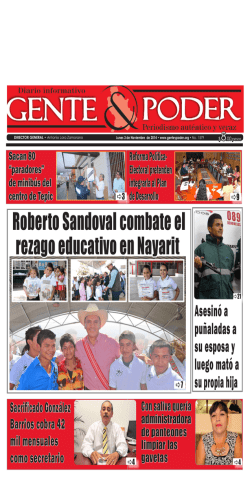 Roberto Sandoval combate el rezago educativo en - Gente y Poder