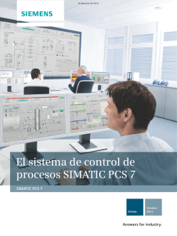 El sistema de control de procesos SIMATIC PCS 7 - Automation