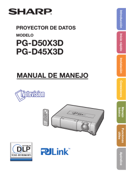 PG-D50X3D/D45X3D Operation-Manual ES - Sharp