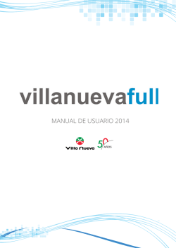 Manual de usuario 2014 - Villa Nueva