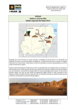 SUDAN Nubia y el Gran Nilo Salida especial Navidad 2014 - Rutas 10