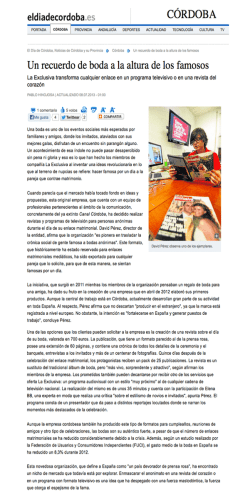 eldiadecordoba.es CÓRDOBA - La exclusiva de la boda