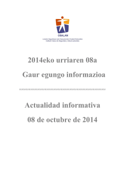 2014eko urriaren 08a Gaur egungo informazioa - Euskadi.net