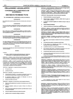 Decreto N° 70-96 - Ley para la Protección de Sujetos - WIPO