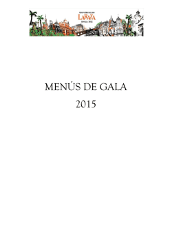 MEN&Uacute;S DE GALA 2015 - Grupo La Raza