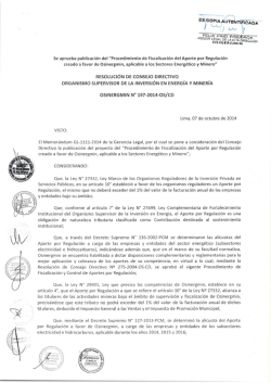 CONVOCATORIA PROCESO CAS. Nº 0169 - 2015