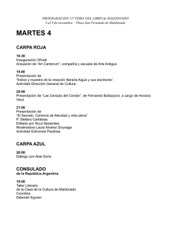 Calendario Acad&eacute;mico de Clases