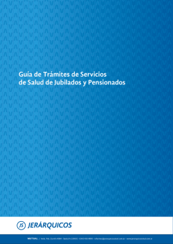 guía de jubilados para imprenta - Jerarquicos Salud