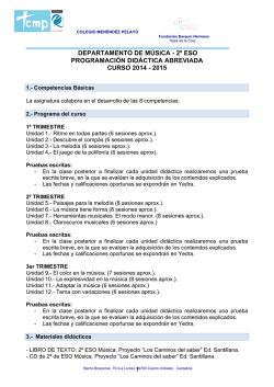 Programaci&oacute;n did&aacute;ctica abrev. 14-15 2&ordm; ESO - Colegio Men&eacute;ndez