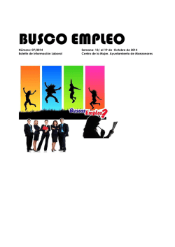 boletin empleo 07/2014 - Ayuntamiento de Manzanares