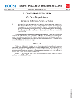 C) Otras Disposiciones - Sede Electrónica del Boletin Oficial de la