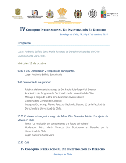 Programa - Universidad de Chile