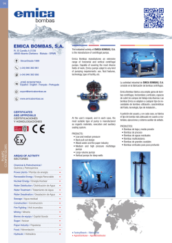 EMICA BOMBAS, S.A. - Fluidex