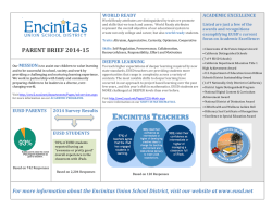 PARENT BRIEF 2014-15 - Encinitas Union School District