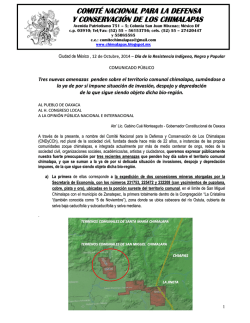 comité nacional para la defensa y conservación de los chimalapas