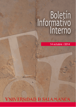 14 octubre /2014 - Universidad de Salamanca