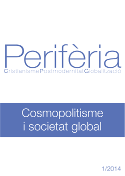 Periferia. Cristianisme, Postmodernitat, Globalització, 1/2014 - Inici