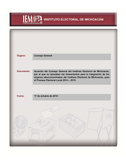 Órgano: Consejo General Documento: Acuerdo - PAN Michoacán