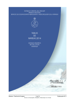 Introducción - Servicio de Oceanografía, Hidrografía y Meteorología