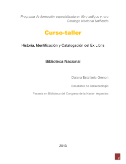 Daiana Grenon (PDF - 638 KB) - Biblioteca Nacional de la