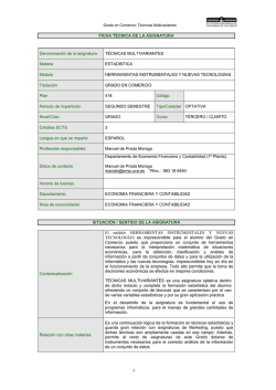 T&eacute;cnicas Multivariantes