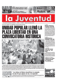 unidad popular llenó la plaza libertad en una - Diario la Juventud