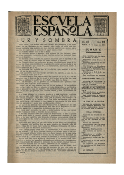 Escuela espa&ntilde;ola - A&ntilde;o XIII, n&uacute;m. 642, 28 de mayo de 1953