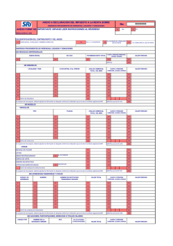 Anexo del Formulario 108