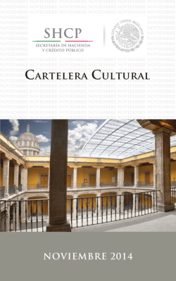 Cartelera Cultural - Secretaría de Hacienda y Crédito Público