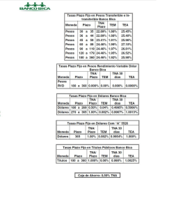 Plazo Fijo: (PDF) - Banco BICA