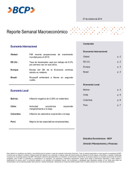 bcp reporte octubre - Agenda País