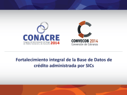 Descargar Presentación - conacre | convecob 2014