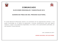 audiencia 20102014_0900am - JNE - Jurado Nacional de Elecciones