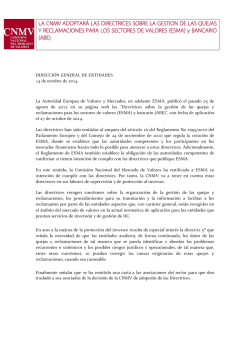 comunicado - Revista de Derecho del Mercado Financiero RDMF