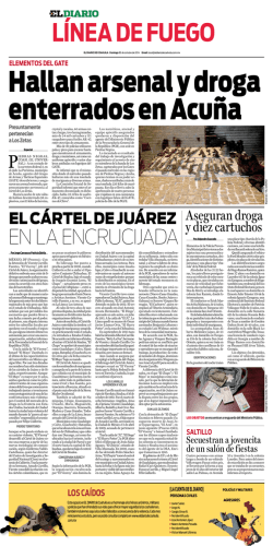 EN LA ENCRUCIJADA - El Diario de Coahuila