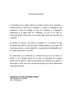 Lina María Añez Zapata (tesis)...pdf - Universidad de La Sabana