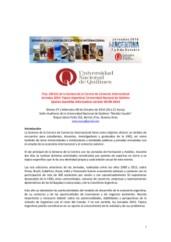 Quinta Gacetilla Informativa versión 30-09-2014 - Universidad