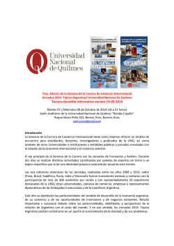 Tercera Gacetilla Informativa versión 19-09-2014 - Universidad