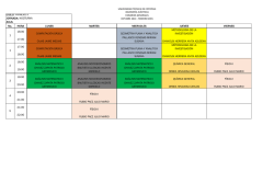 horarios octubre 2014 - febrero 2015 - Universidad T&eacute;cnica de