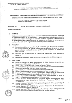 Directiva General Nº002-2014-MINAGRI-OA - Ministerio de Agricultura