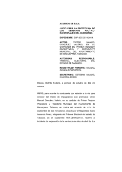 sup-jdc-2514/2014. - Tribunal Electoral del Poder Judicial de la