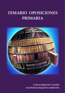 TEMARIO OPOSICIONES PRIMARIA - E-ducalia.com