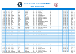 Residentado Medico Extraordinario 2014