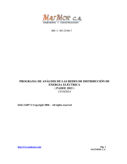 Analisis Redes de Distribucion - padee